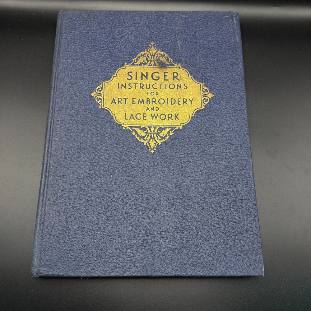 Vintage 1941 Singer Instructions for Art Embroidery and Lace Work 9th Ed Book